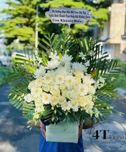 Giỏ hoa đi viếng - HV121