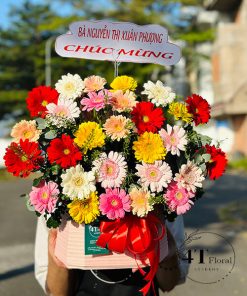 Giỏ hoa đồng tiền - GH186