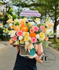 Giỏ hoa hiện đại tặng khai trương - GH239