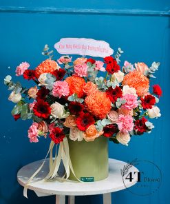 Giỏ hoa khai trương đẹp - GH233