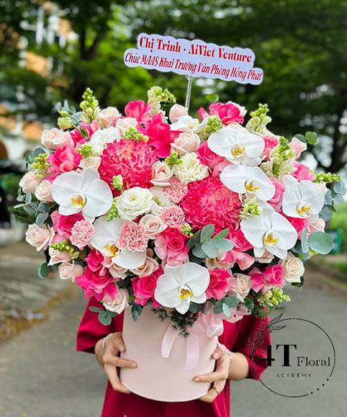 giỏ hoa kiểu mới