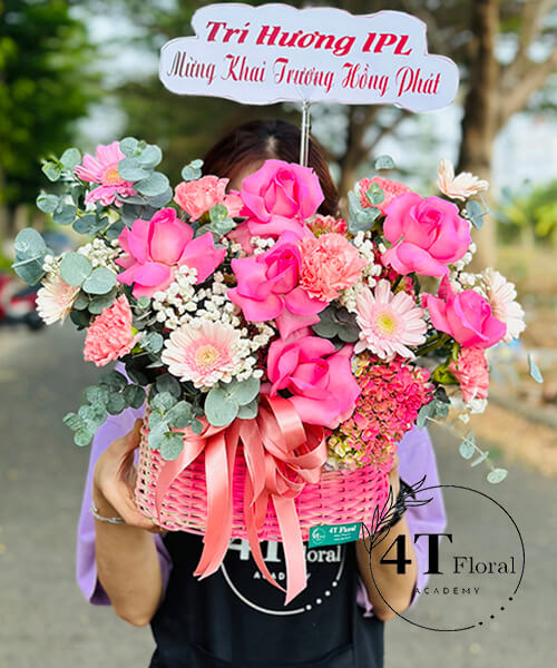 giỏ hoa mini giá rẻ