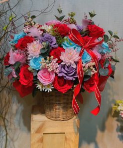 Giỏ hoa sáp cao cấp - HS105