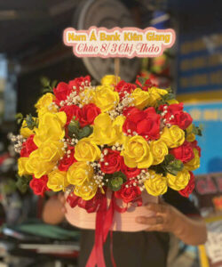 Giỏ hoa sáp chất lượng - HS104