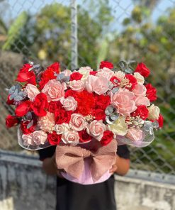 Giỏ hoa sáp nhã nhặn - HS95