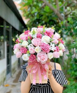 Giỏ hoa sáp quyến rũ - HS92