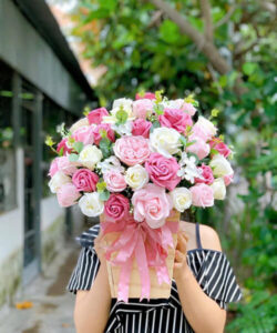 Giỏ hoa sáp quyến rũ - HS92