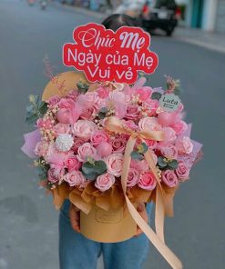 Giỏ hoa sáp tinh tế - HS88