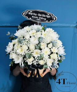 Giỏ hoa tang đẹp - HV120