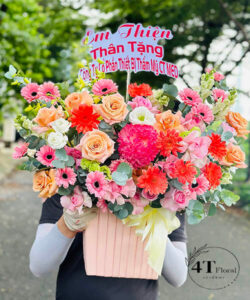 Giỏ hoa tặng đối tác - GH133