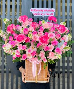 Giỏ hồng tặng sếp - GH216