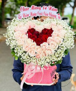 Giỏ hoa trái tim - GH105