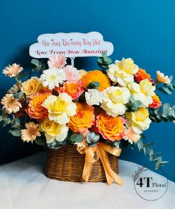 Giỏ hoa tươi đẹp - GH103