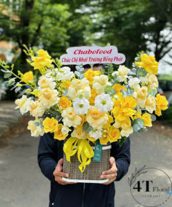 Giỏ hoa tươi hiện đại - GH262