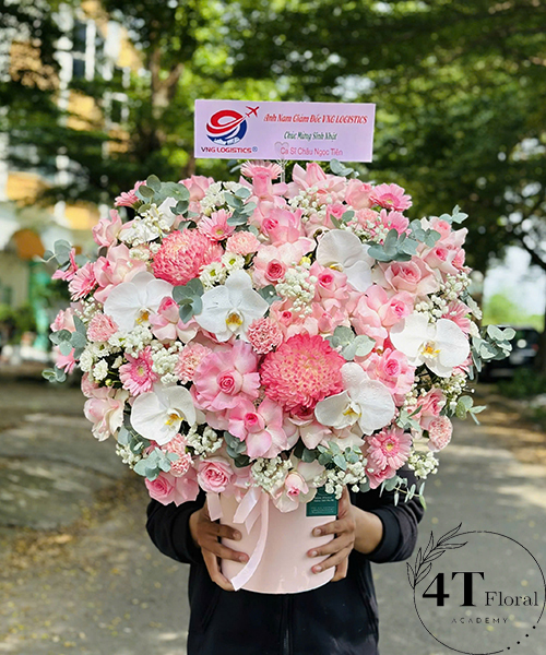 Giỏ hoa tươi thuần túy