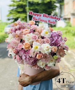 Giỏ hoa tươi tinh tế - GH249