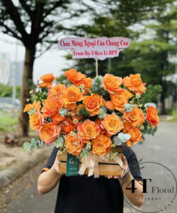 Giỏ hoa tươi tỏa sáng - GH269