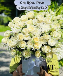 Giỏ hoa viếng đẹp - HV116