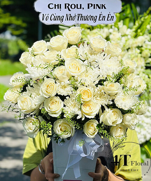 Giỏ hoa viếng đẹp