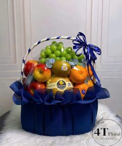 Giỏ trái cây kèm hoa tặng sinh nhật sếp - TC101