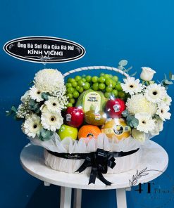 Giỏ trái cây kèm hoa đi đám tang - TC113