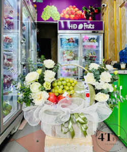 Giỏ trái cây mix hoa tặng sinh nhật - TC99