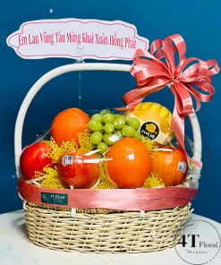 Giỏ trái cây chúc mừng khai trương hồng phát - TC42
