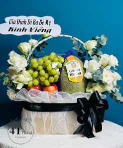 Giỏ trái cây và hoa đi đám tang - TC14