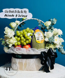 Giỏ trái cây và hoa đi đám tang - TC14