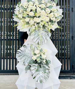 Hoa chia buồn hồng trắng - HV04