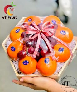 Hộp trái cây cam úc mix nho đỏ - TC11