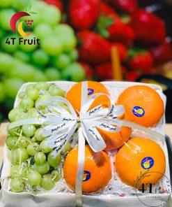 Hộp trái cây cam và nho xanh - TC09