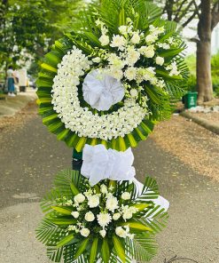 Kệ hoa chia buồn 2 tầng giá rẻ - HV123