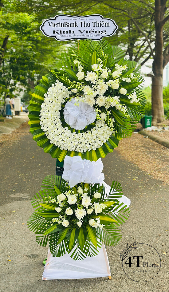 Kệ hoa chia buồn 2 tầng giá rẻ