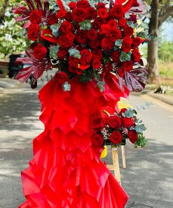 Kệ hoa chúc mừng ngày thành lập cty - HK77