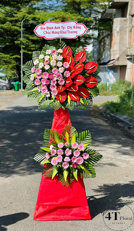 Kệ hoa khai trương đẹp