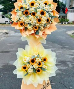 Kệ hoa khai trương hai tầng - HK130