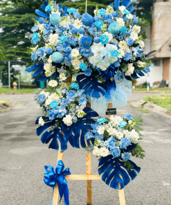 Kệ hoa khai trương tông xanh - KT503