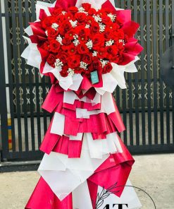 Kệ hoa màu đỏ đẹp - HK131