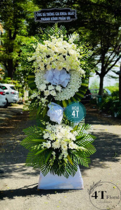 Kệ hoa tang ba tầng đẹp - HV75