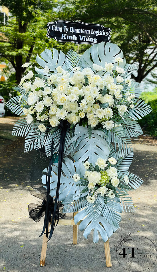 Kệ hoa tang chia buồn hiện đại