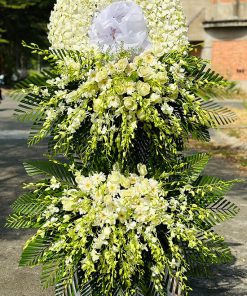 Kệ hoa tang lễ hai tầng to đẹp chất lượng - HV50