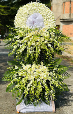 Kệ hoa tang lễ hai tầng to đẹp chất lượng - HV50