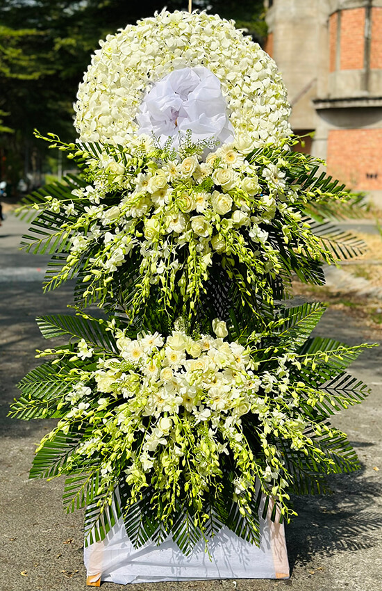 kệ hoa tang lễ hai tầng to đẹp chất lượng