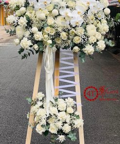 Kệ hoa viếng đám tang đẹp - HV17