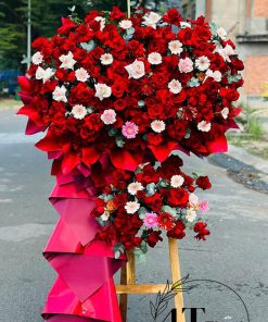 Kệ hoa tone đỏ nổi bật - HK133