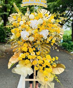 Kệ hoa tone vàng kiểu mới - HK106