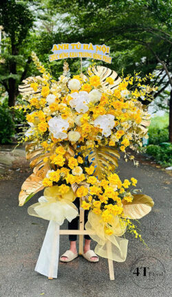 Kệ hoa tone vàng kiểu mới - HK106