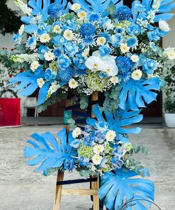 Kệ hoa tone xanh hiện đại - HK103