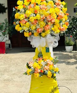 Kệ hoa tone vàng cam - HK20